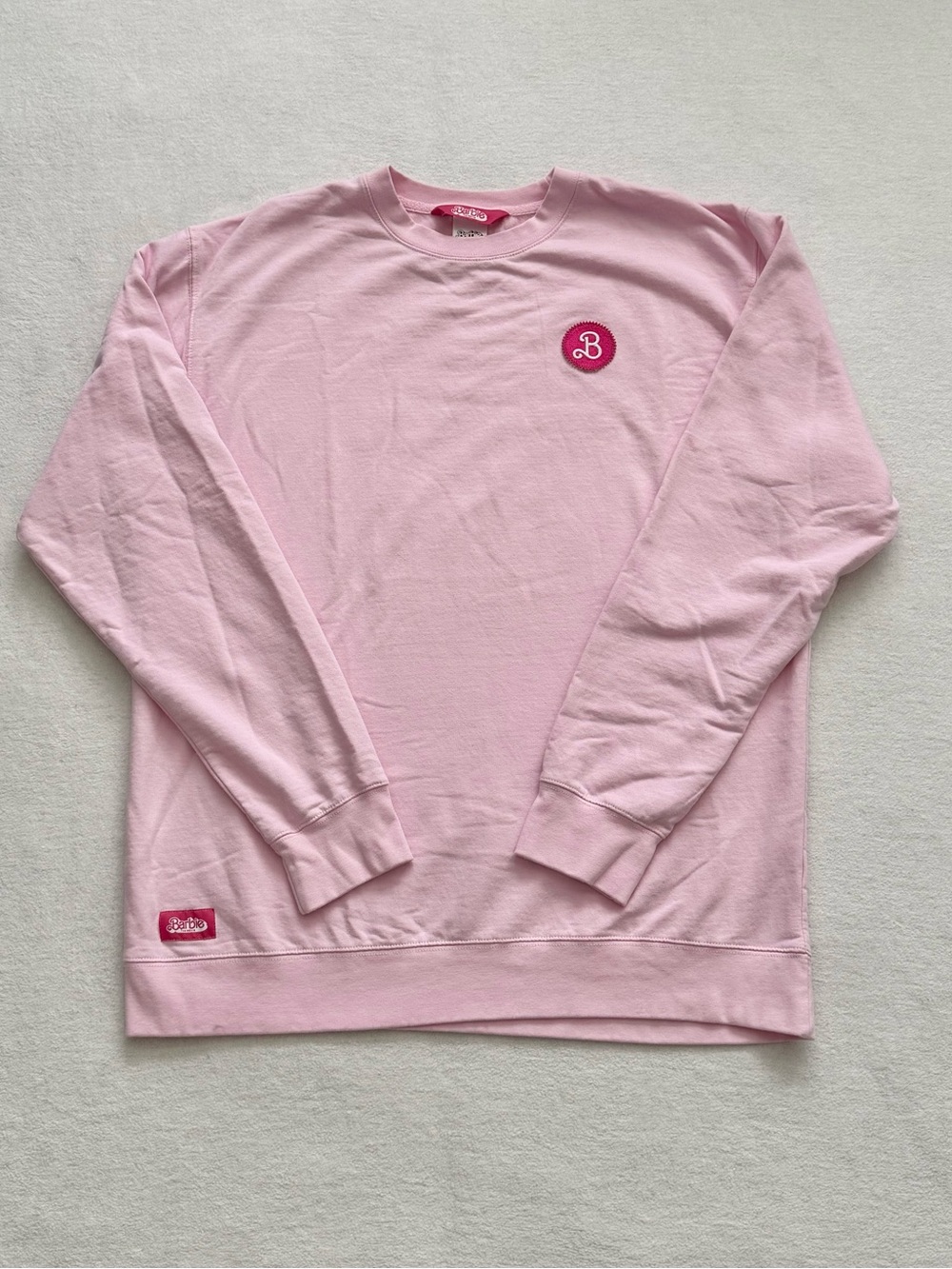 Barbie The Movie Mattel Pink Sweatshirt Women’s XXL Logo